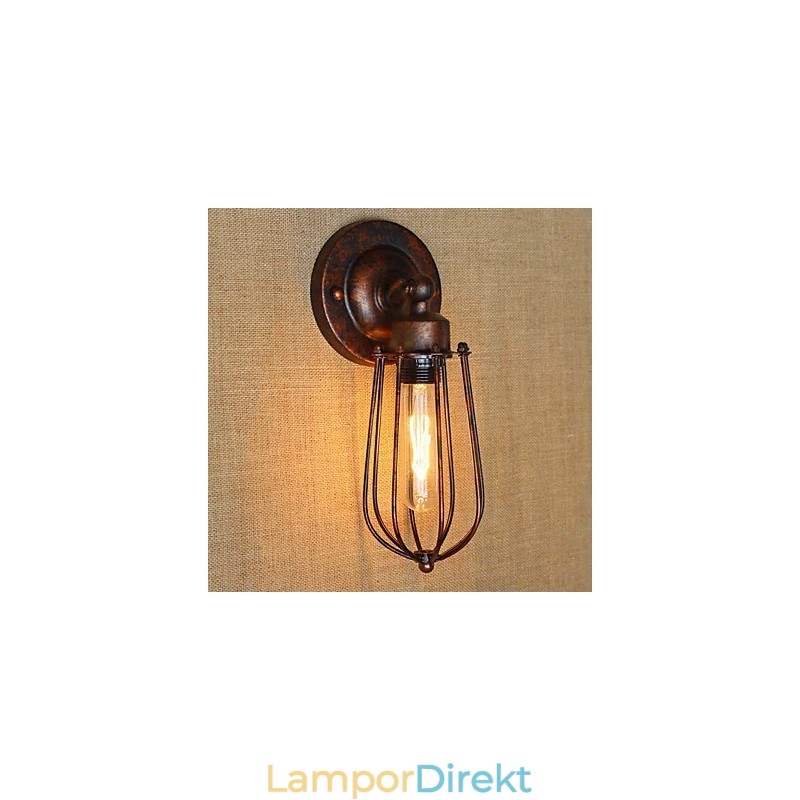 Enkel Vintage Country Retro Elektroplåtfunktion För Mini Style Ambient Light Wall Sconces