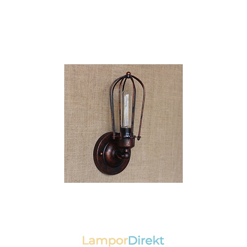Enkel Vintage Country Retro Elektroplåtfunktion För Mini Style Ambient Light Wall Sconces