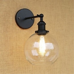 Country Retro Painting Feature För Mini Style Eye Protection Ambient Light Wall Sconces