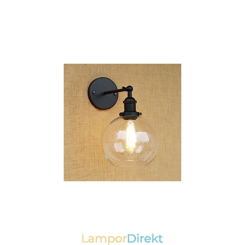 Country Retro Painting Feature För Mini Style Eye Protection Ambient Light Wall Sconces