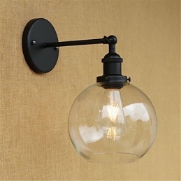 Country Retro Painting Feature För Mini Style Eye Protection Ambient Light Wall Sconces