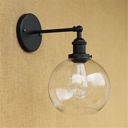 Country Retro Painting Feature För Mini Style Eye Protection Ambient Light Wall Sconces