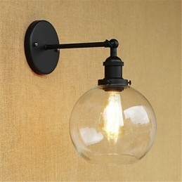 Country Retro Painting Feature För Mini Style Eye Protection Ambient Light Wall Sconces