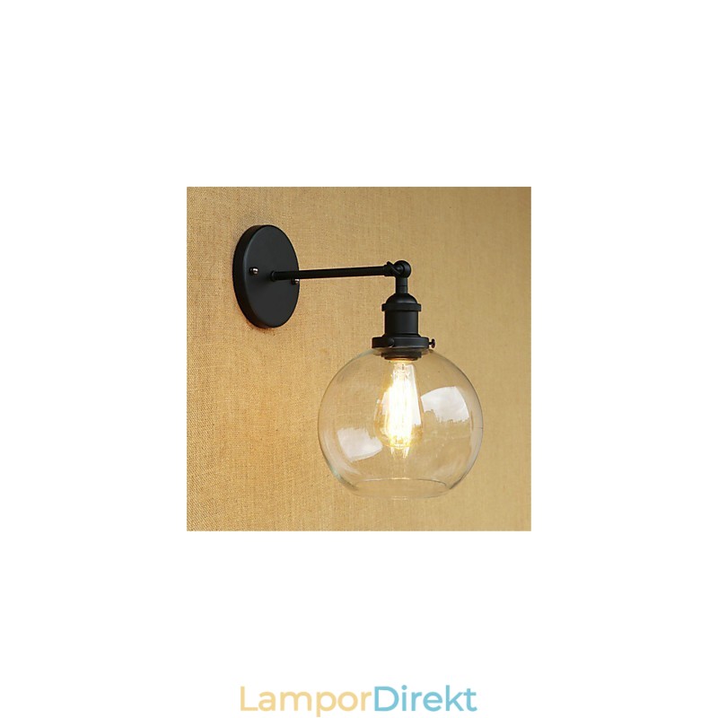 Country Retro Painting Feature För Mini Style Eye Protection Ambient Light Wall Sconces