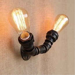 Nostalgi Enkel Vattenpipa Dekorativ Liten Vägglampa Vägglampa