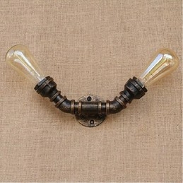 Nostalgi Enkel Vattenpipa Dekorativ Liten Vägglampa Vägglampa