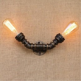 Nostalgi Enkel Vattenpipa Dekorativ Liten Vägglampa Vägglampa