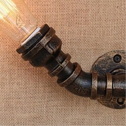 Nostalgi Enkel Vattenpipa Dekorativ Liten Vägglampa Vägglampa