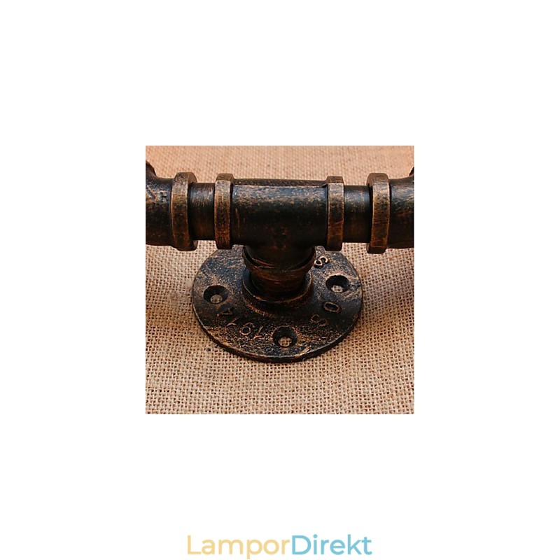 Nostalgi Enkel Vattenpipa Dekorativ Liten Vägglampa Vägglampa
