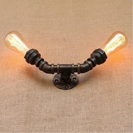 Nostalgi Enkel Vattenpipa Dekorativ Liten Vägglampa Vägglampa