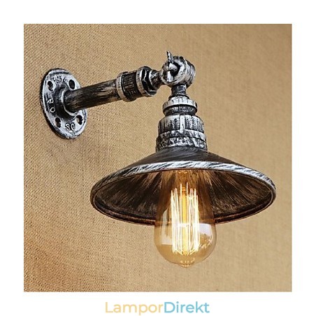 Industrial Style Nordic Water Pipe Vägglampa Vägglampa Silver Industrial Style Nordic Water Pipe Vägglampa Vägglampa Silver