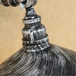 Industrial Style Nordic Water Pipe Vägglampa Vägglampa Silver