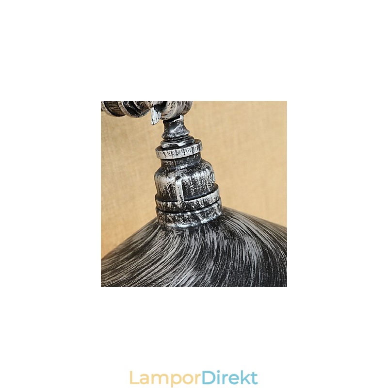 Industrial Style Nordic Water Pipe Vägglampa Vägglampa Silver