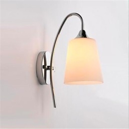 Modern Minimalistisk Glas Sänggång Hotellrum Vägglampa