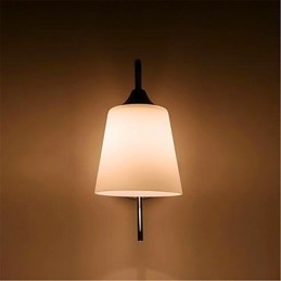 Modern Minimalistisk Glas Sänggång Hotellrum Vägglampa