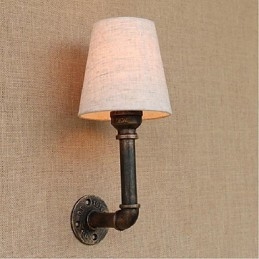 Rustik Lodge Mässing Funktion För Ambient Light Wall Sconces Vägglampa