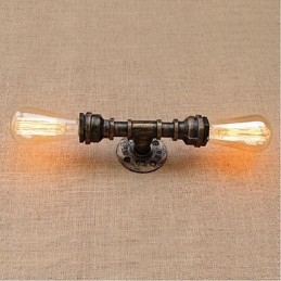 Nostalgi Enkel Vattenpipa Dekorativ Liten Vägglampa Vägglampa