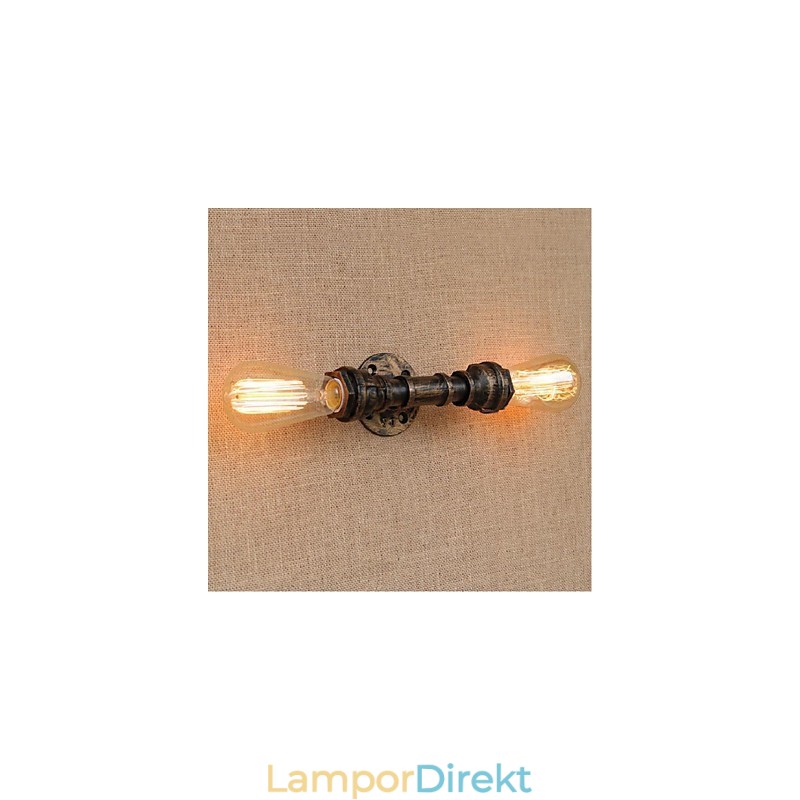 Nostalgi Enkel Vattenpipa Dekorativ Liten Vägglampa Vägglampa