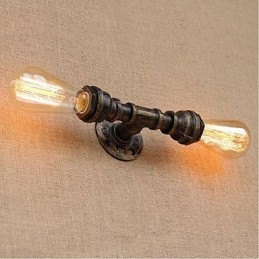 Nostalgi Enkel Vattenpipa Dekorativ Liten Vägglampa Vägglampa