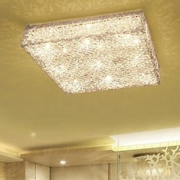 Flush Mount Lights Undersektion Kontroll Ljuskälla Crystal Metal Fashion Modern Classic