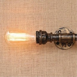 Nostalgi Enkel Vattenpipa Dekorativ Liten Vägglampa Vägglampa