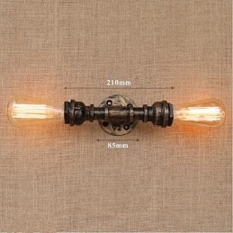Nostalgi Enkel Vattenpipa Dekorativ Liten Vägglampa Vägglampa