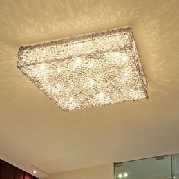 Flush Mount Lights Undersektion Kontroll Ljuskälla Crystal Metal Fashion Modern Classic