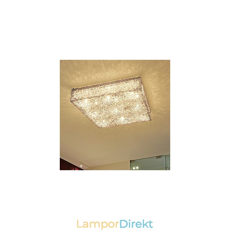 Flush Mount Lights Undersektion Kontroll Ljuskälla Crystal Metal Fashion Modern Classic