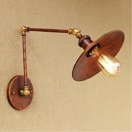 Lång Arm Halvrostig Industriell Retro Nostalgisk Infällbar Vägglampa Vägglampor