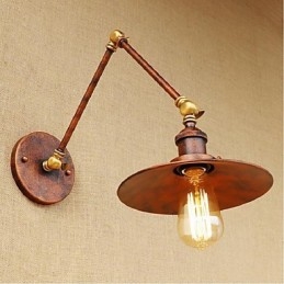 Lång Arm Halvrostig Industriell Retro Nostalgisk Infällbar Vägglampa Vägglampor