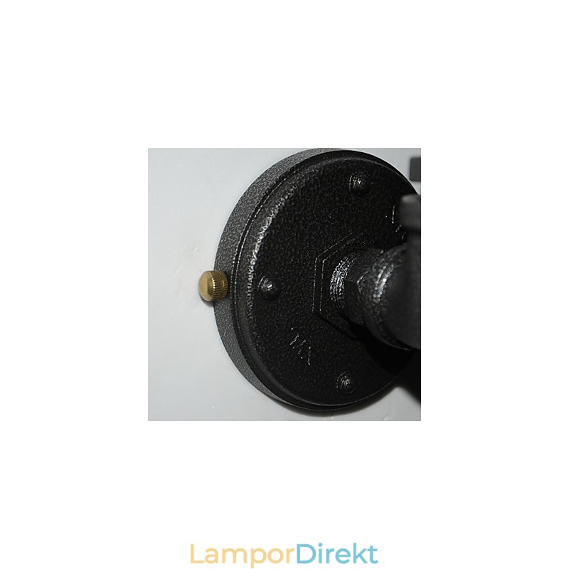 Enkel Retro Industrial Iron Pipe Dekorativ Vägglampa Väggarmatur