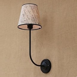 Modern Kortfattad Modebar Restaurang Nostalgisk Frukost Dukskydd Vägglampa Smidesjärn Böj