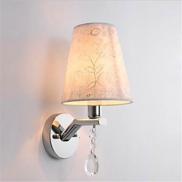 Modern Och Modern Silverfunktion För Crystal Ambient Light Wall Sconces Wall Light