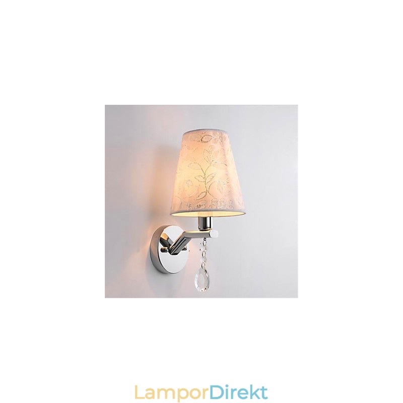 Modern Och Modern Silverfunktion För Crystal Ambient Light Wall Sconces Wall Light