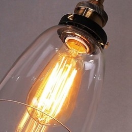 Industriell Edison Enkelhet Glasvägglampa Metall Baskåpa Matsal Arbetsrum Kontor Hall Väggmonteringslampa