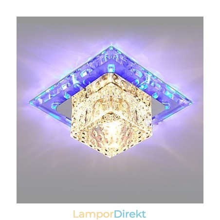 Mini Kristall Taklampa Spotlight 3W Creative Lamprör Ljus Färgglad Färg Fyrkantig Kupolljus Mini Kristall Taklampa Spotlight 3W Creative Lamprör Ljus Färgglad Färg Fyrkantig Kupolljus