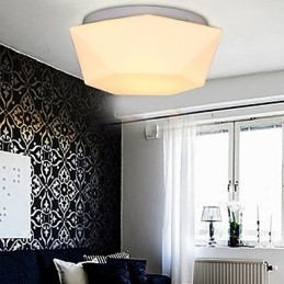 Creative White Diamond Glas Kupol Ljusabsorbering