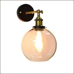 Järnvägglampa Svart Enkel Retro Vägglampa Enkelhuvud Dekorativ Vägglampa Europeisk Stil