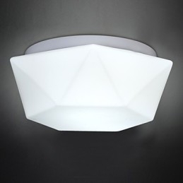 Creative White Diamond Glas Kupol Ljusabsorbering
