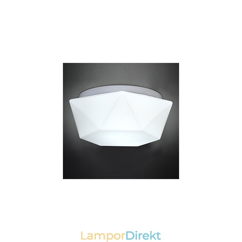 Creative White Diamond Glas Kupol Ljusabsorbering