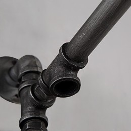 Vintage Industrial Pipe Vägglampor Med Strömbrytare Creative Lights Restaurang Cafe Bar Dekorationsbelysning Med 1 Ljus Målad Finish