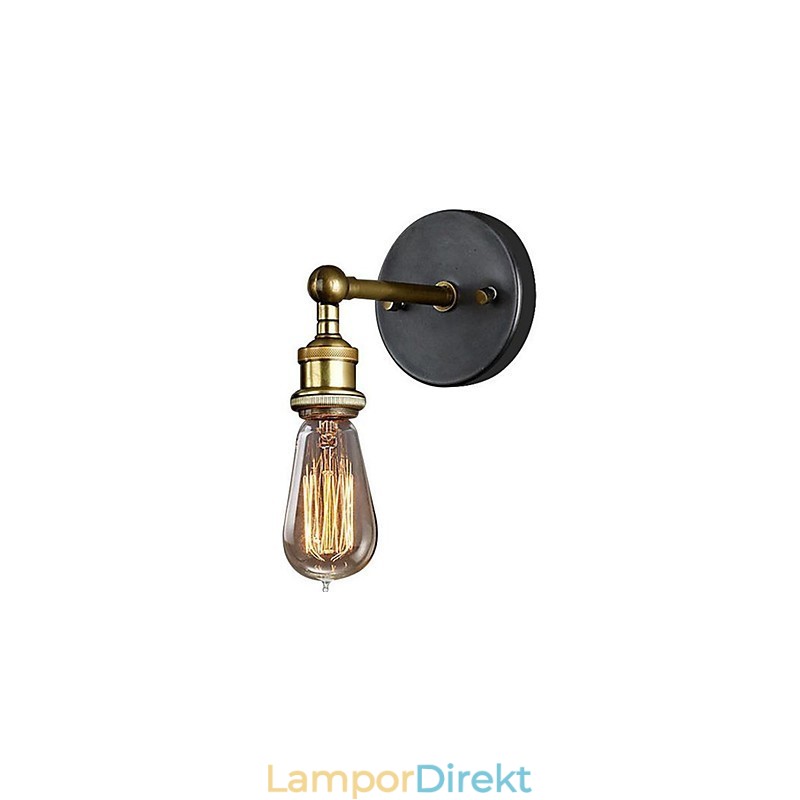 The American Village Wall Balkong Korridor Enkel Koppar Head Lamp