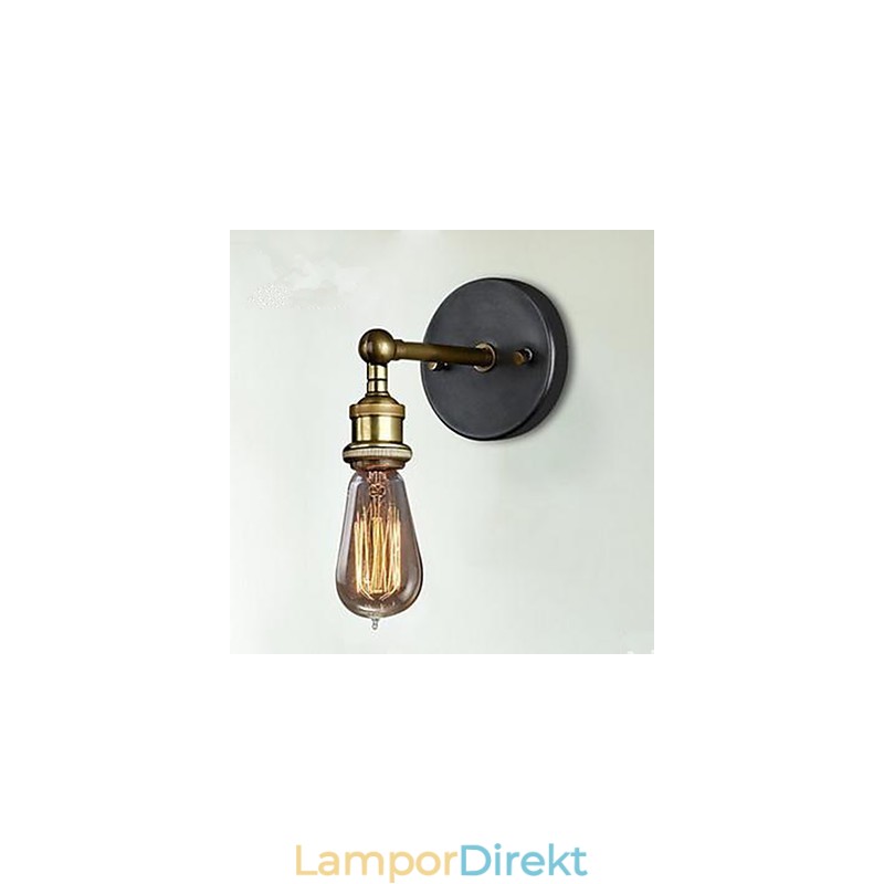The American Village Wall Balkong Korridor Enkel Koppar Head Lamp
