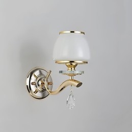 Modern Och Modern Galvaniserad Funktion För Vägglampor I Crystal Ambient Light