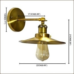 Rustik Lodge Traditionell Klassisk Mässingsfunktion För Downlight Vägglampor Vägglampa
