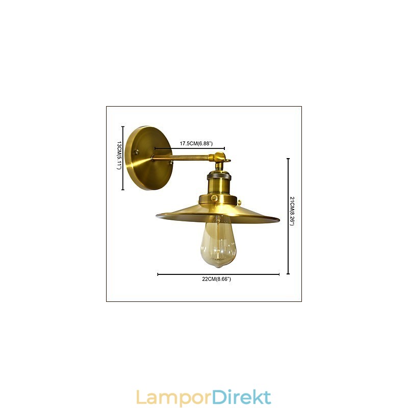 Rustik Lodge Traditionell Klassisk Mässingsfunktion För Downlight Vägglampor Vägglampa