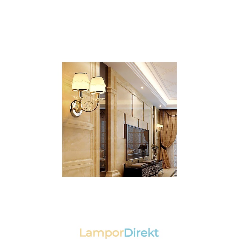 Modern Och Modern Galvaniserad Funktion För Ögonskydd Ambient Light Wall Sconces Wall Light