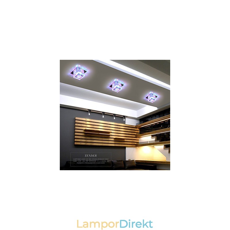 Kristalllampa Smd Creativetube Spotlight Absorbera Kupolljus