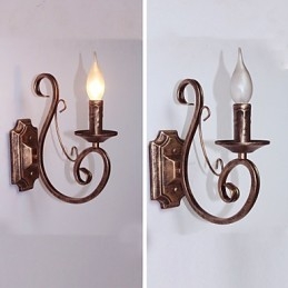 Mini Retro Vägglampa Hall Metall Ljusform Vägglampa Belysning