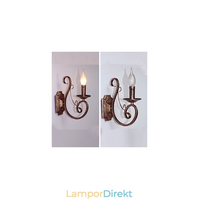 Mini Retro Vägglampa Hall Metall Ljusform Vägglampa Belysning